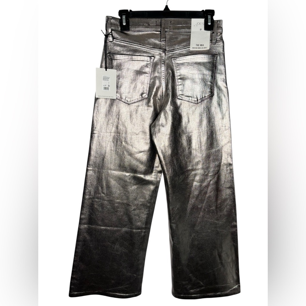 NEW Joe’s The Mia High Rise Wide Leg Ankle Jeans in Pewter Foil Size 27 - Picture 7 of 12